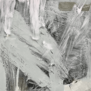 tableau mural métal abstrait noir blanc minimaliste moderne design