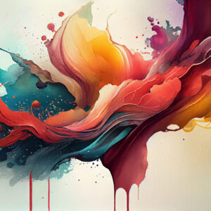 tableau mural métal abstrait coloré peinture moderne