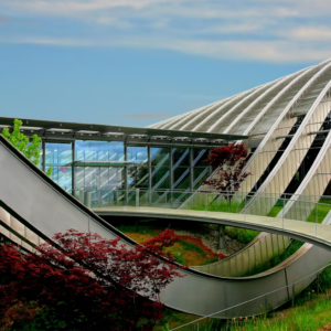 tableau mural métal architecture moderne design contemporain bâtiment